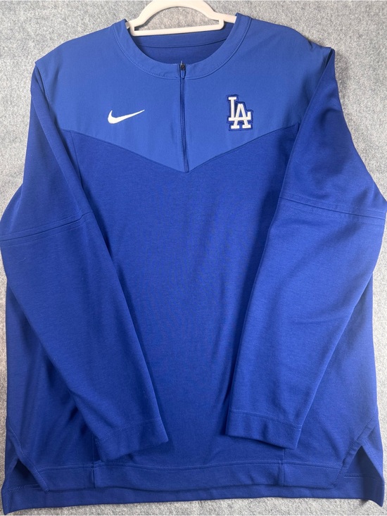 Nike Other - Nike LA Dodgers Dri-FIT 1/4 Zip Pullover Authentic Collection Blue Men’s XL